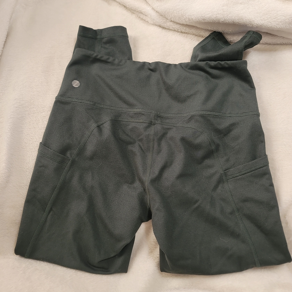 Zella Forest Green Active Leggings Sz Small - Picture 3 of 4